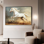 Horses 222 Canvas Art 18" x 24" / 45 x 60 cm / Black