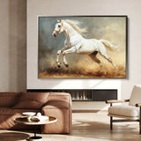 Horses 222 Canvas Art 18" x 24" / 45 x 60 cm / Black