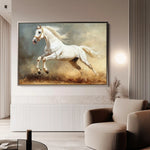 Horses 222 Canvas Art 60 x 40 cm / Black