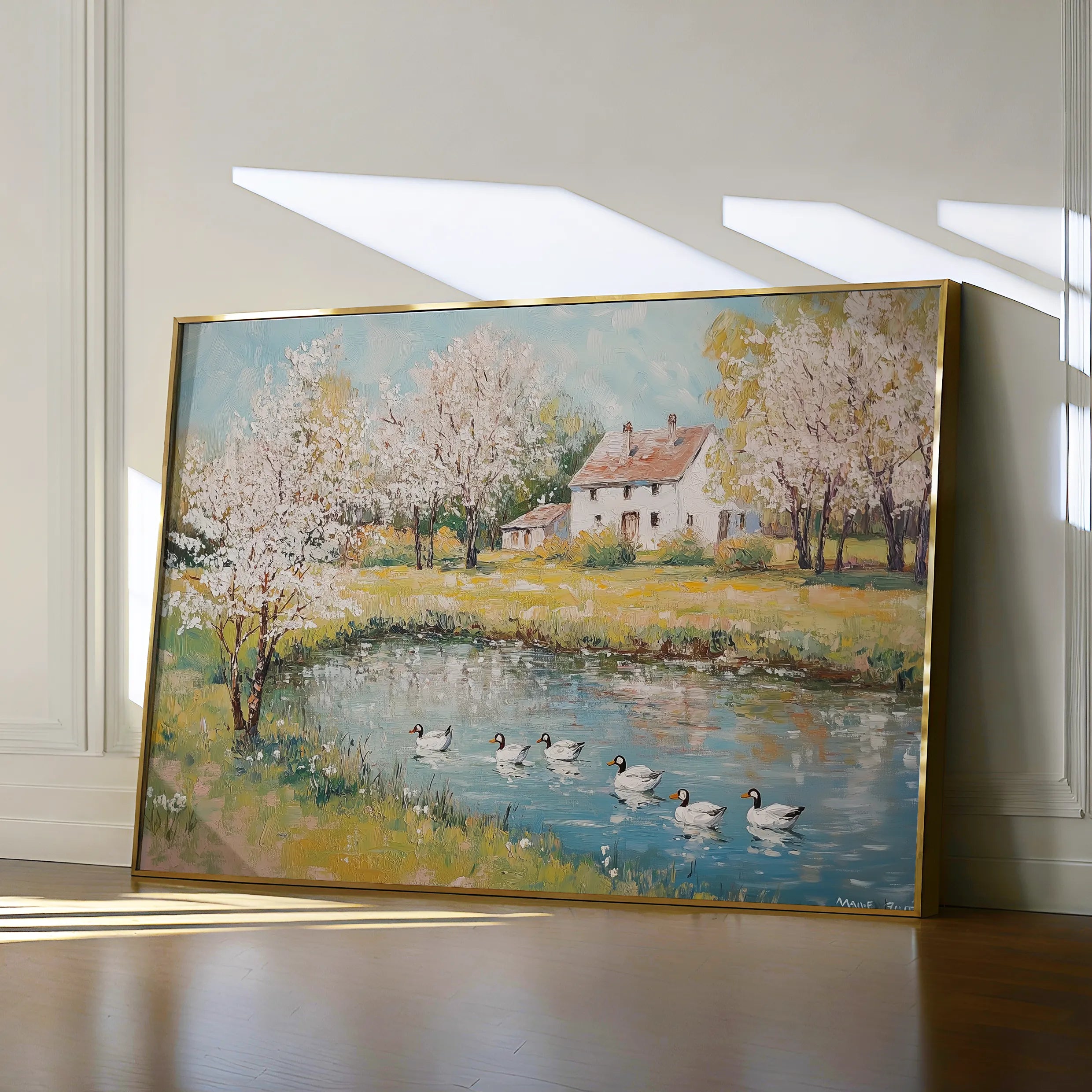 Landscape 222 Canvas Art 18" x 24" / 45 x 60 cm / Black
