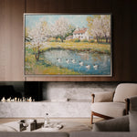 Landscape 222 Canvas Art 18" x 24" / 45 x 60 cm / Black