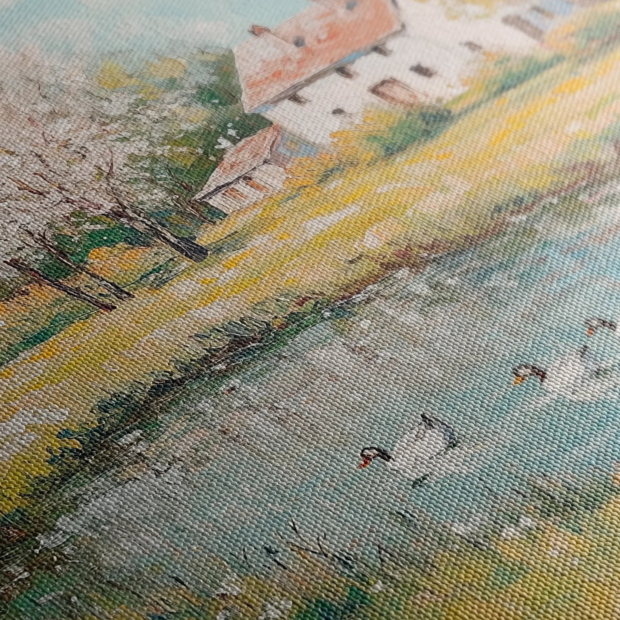 Landscape 222 Canvas Art 18" x 24" / 45 x 60 cm / Black