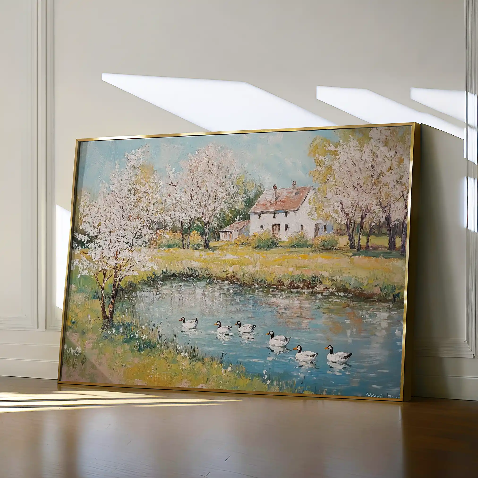 Landscape 222 Canvas Art 60 x 40 cm / Black