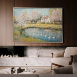 Landscape 222 Canvas Art 60 x 40 cm / Black