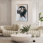 Portrait 222 Canvas Art 18" x 24" / 45 x 60 cm / Black