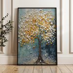 Floral 223 Canvas Art 18" x 24" / 45 x 60 cm / Black