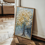 Floral 223 Canvas Art 18" x 24" / 45 x 60 cm / Black