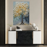 Floral 223 Canvas Art 18" x 24" / 45 x 60 cm / Black
