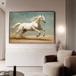 Horses 223 Canvas Art 18" x 24" / 45 x 60 cm / Black