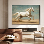 Horses 223 Canvas Art 18" x 24" / 45 x 60 cm / Black