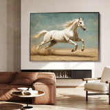 Horses 223 Canvas Art 18" x 24" / 45 x 60 cm / Black