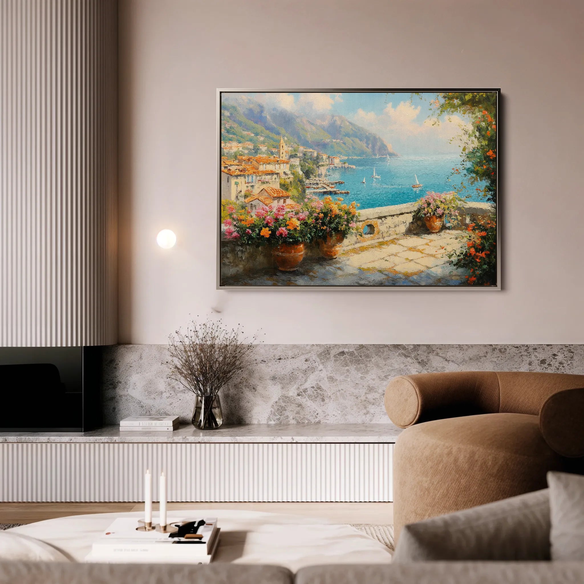 Landscape 223 Canvas Art 18" x 24" / 45 x 60 cm / Black