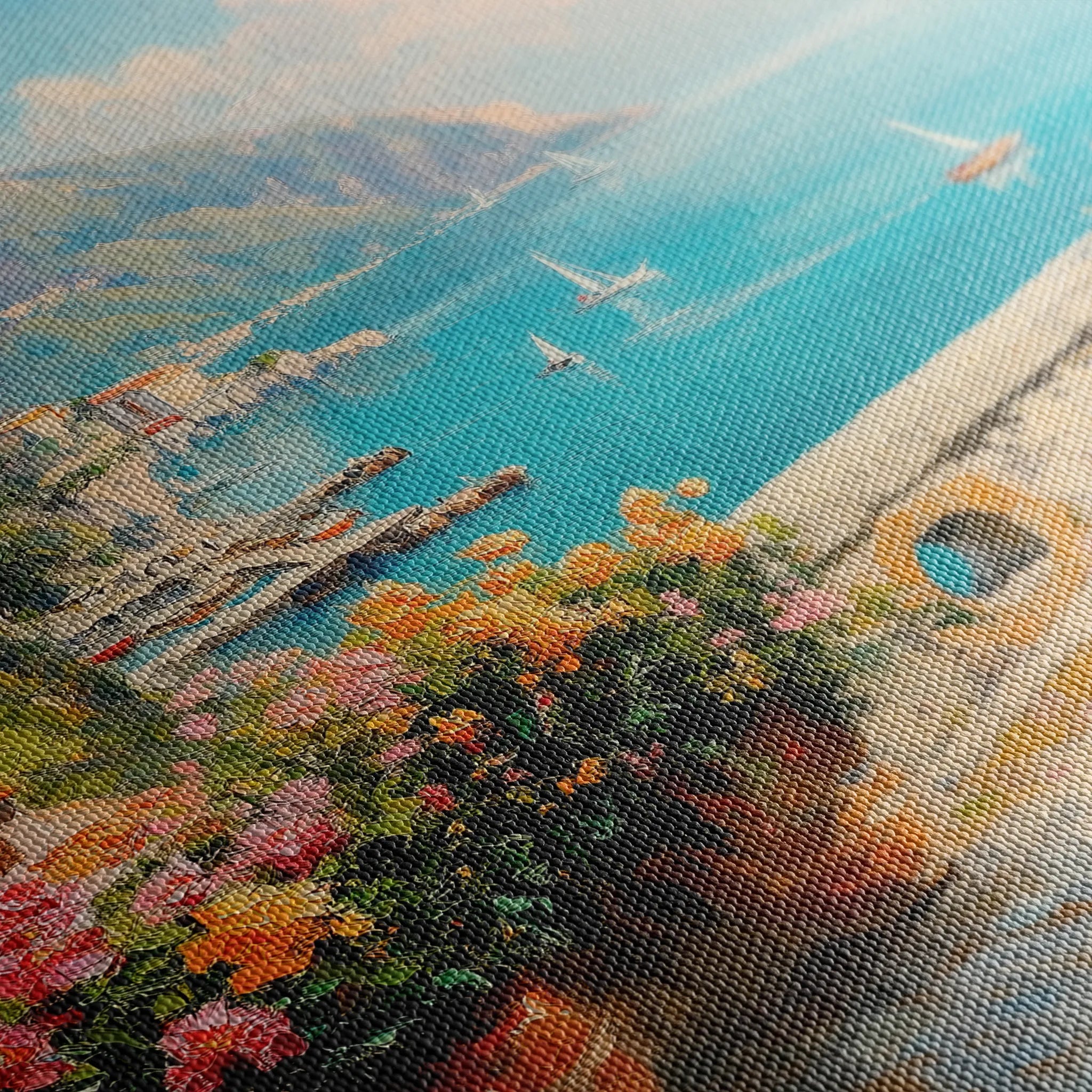 Landscape 223 Canvas Art 18" x 24" / 45 x 60 cm / Black