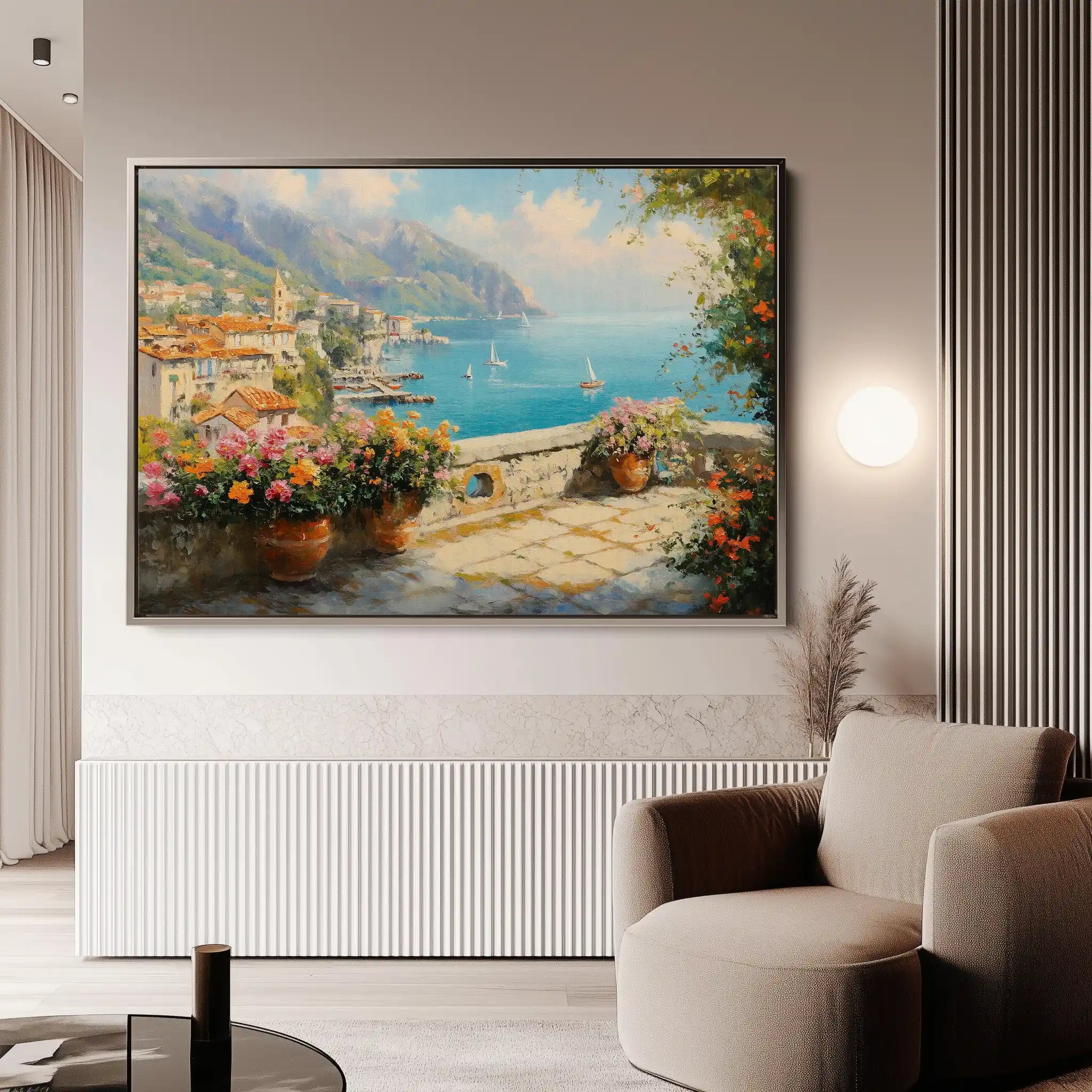 Landscape 223 Canvas Art 60 x 40 cm / Black