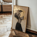 Portrait 223 Canvas Art 18" x 24" / 45 x 60 cm / Black