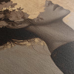 Portrait 223 Canvas Art 18" x 24" / 45 x 60 cm / Black