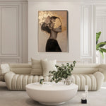 Portrait 223 Canvas Art 60 x 40 cm / Black