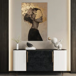 Portrait 223 Canvas Art 60 x 40 cm / Black