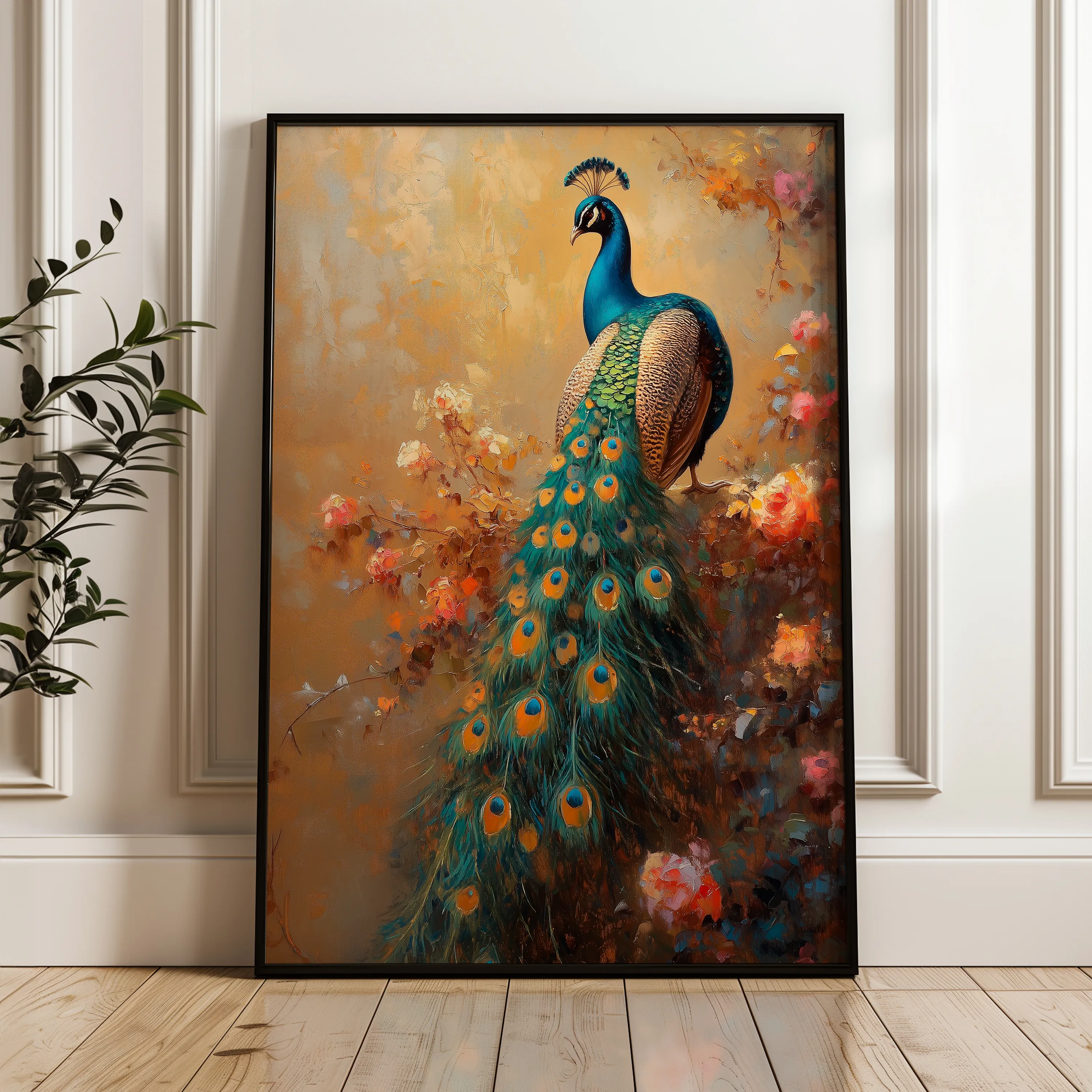 Animals 224 Canvas Art 18" x 24" / 45 x 60 cm / Black