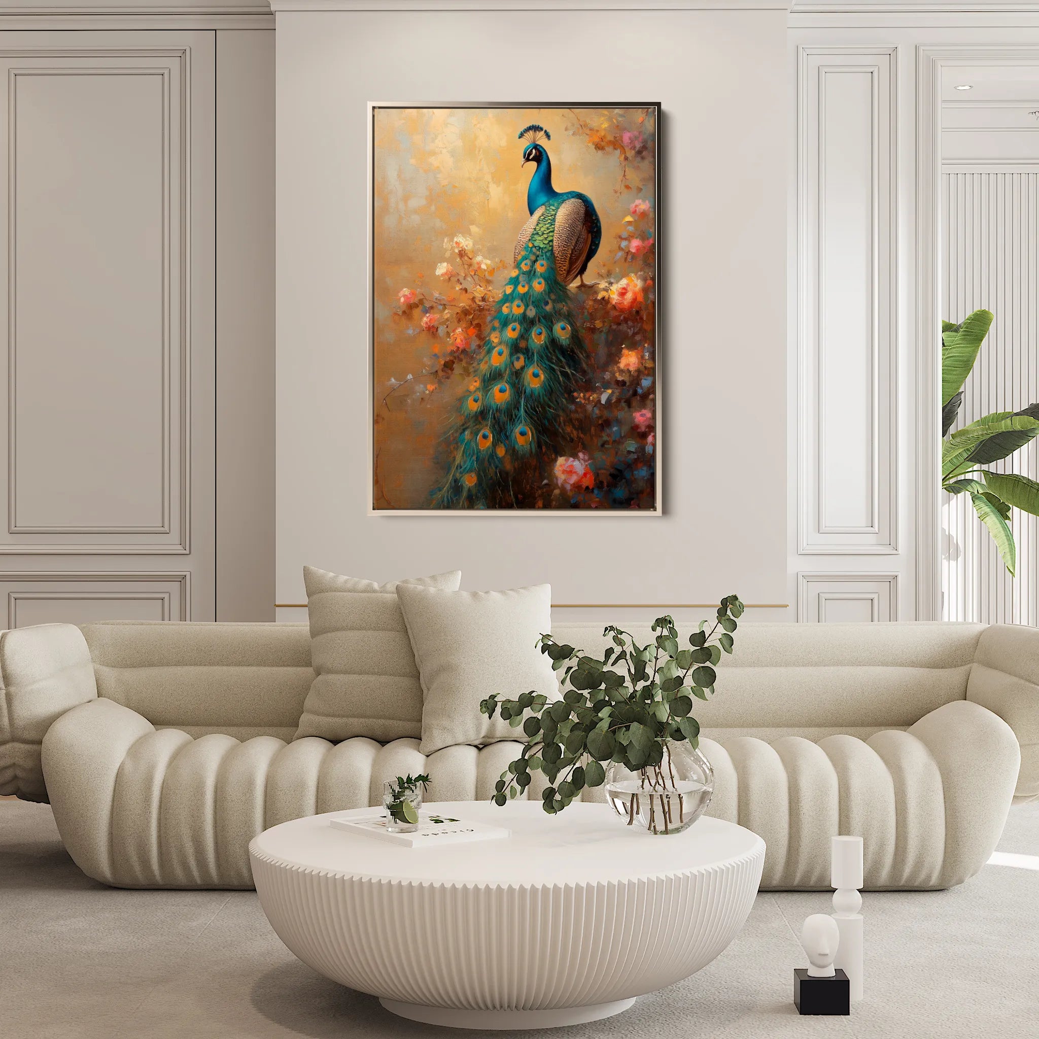 Animals 224 Canvas Art 18" x 24" / 45 x 60 cm / Black