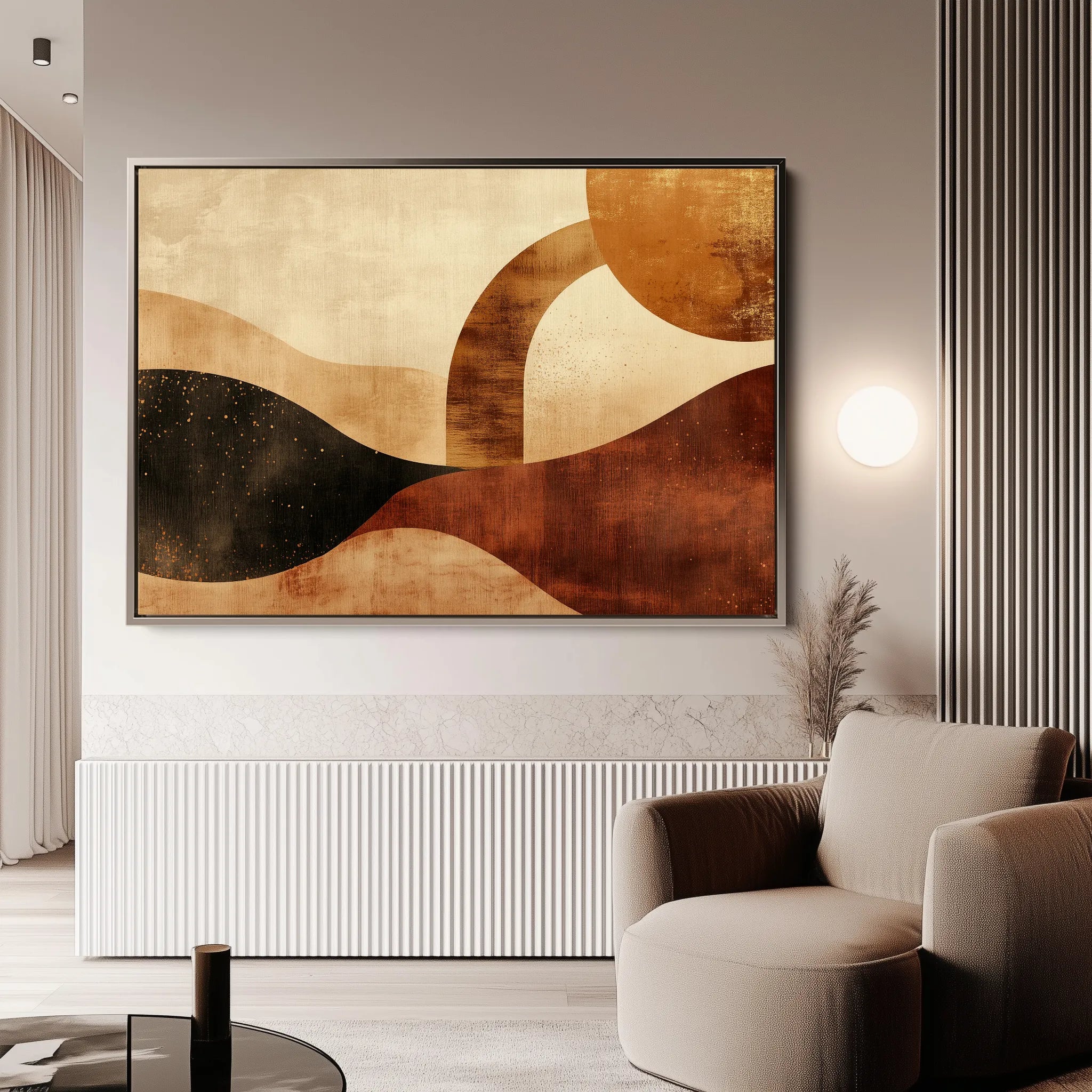 Boho 224 Canvas Art 18" x 24" / 45 x 60 cm / Black