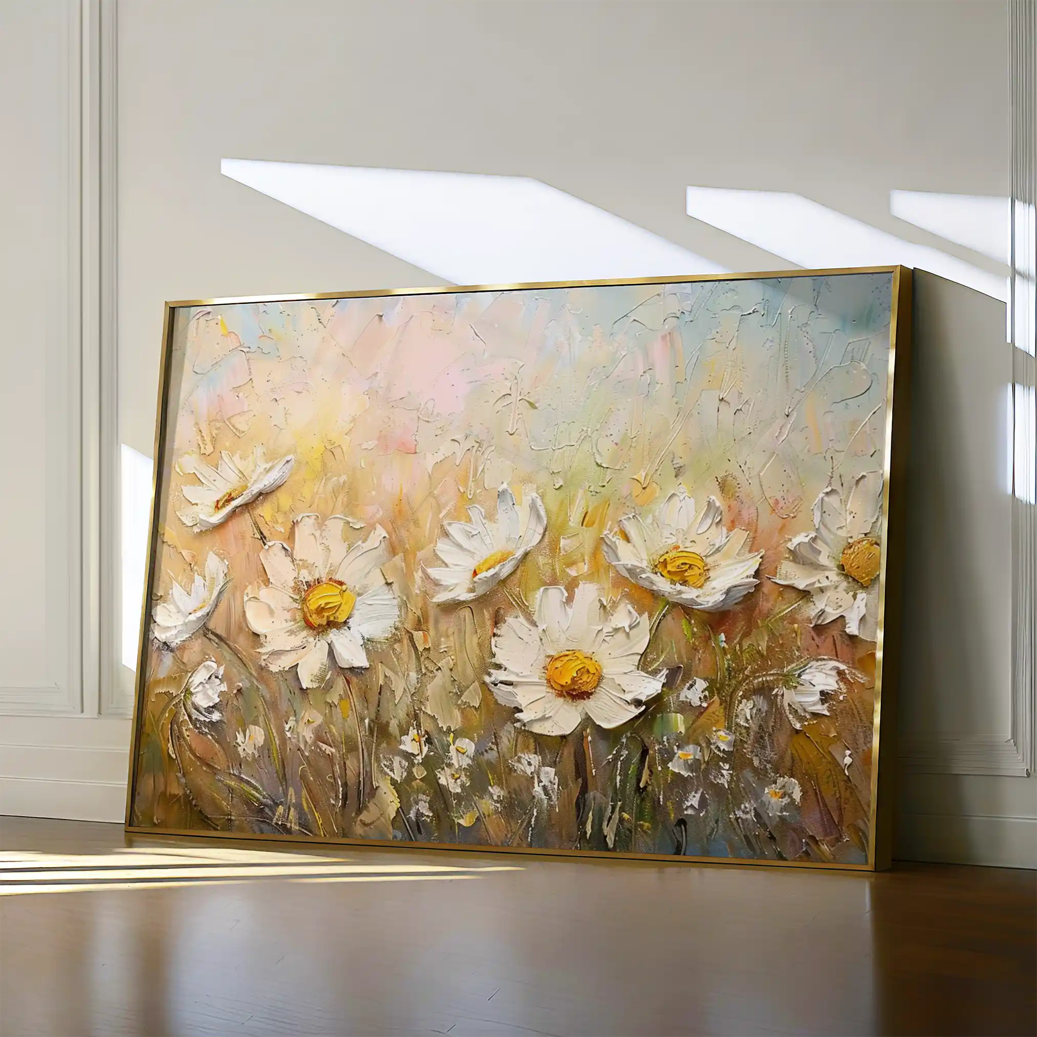Floral 224 Canvas Art 60 x 40 cm / Black