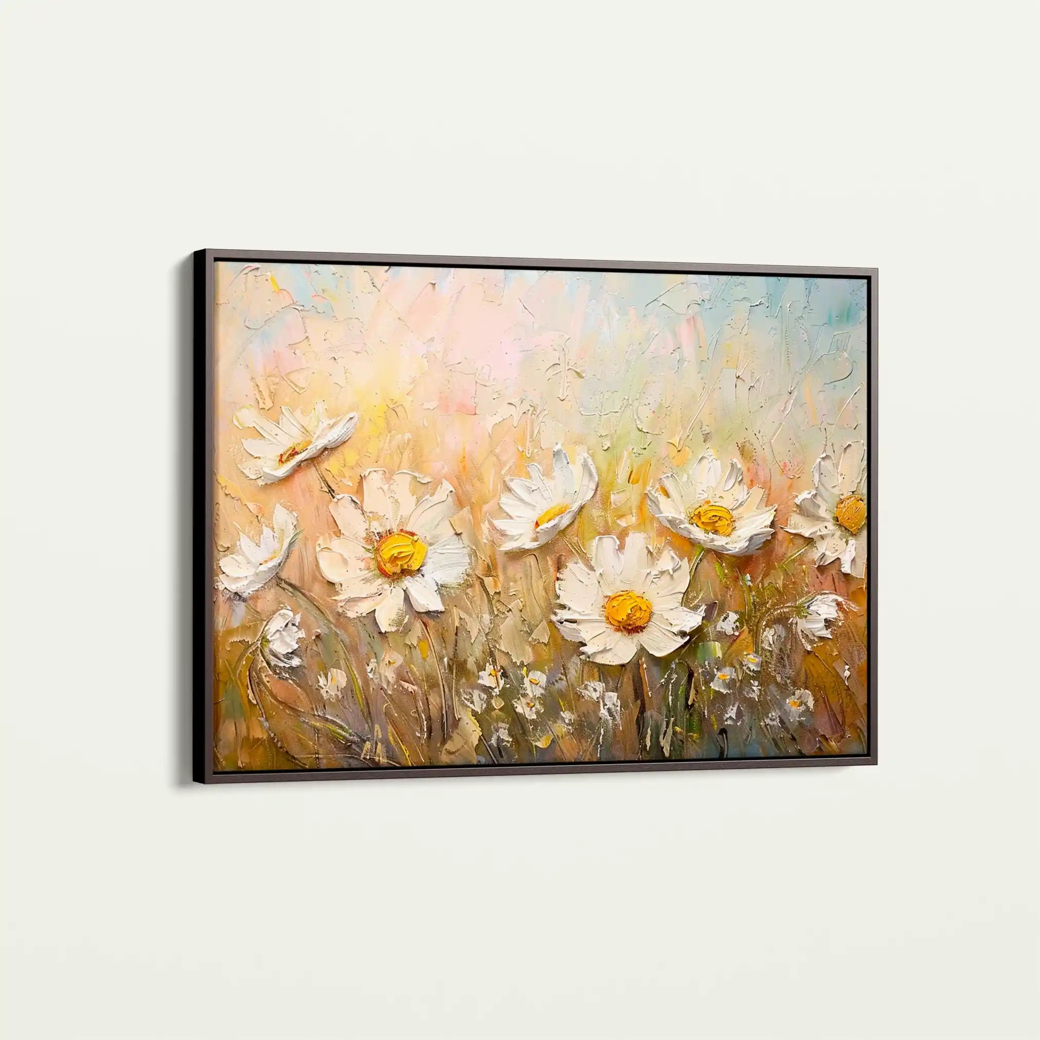 Floral 224 Canvas Art 60 x 40 cm / Black