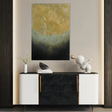 Abstract 225 Canvas Art 18" x 24" / 45 x 60 cm / Black
