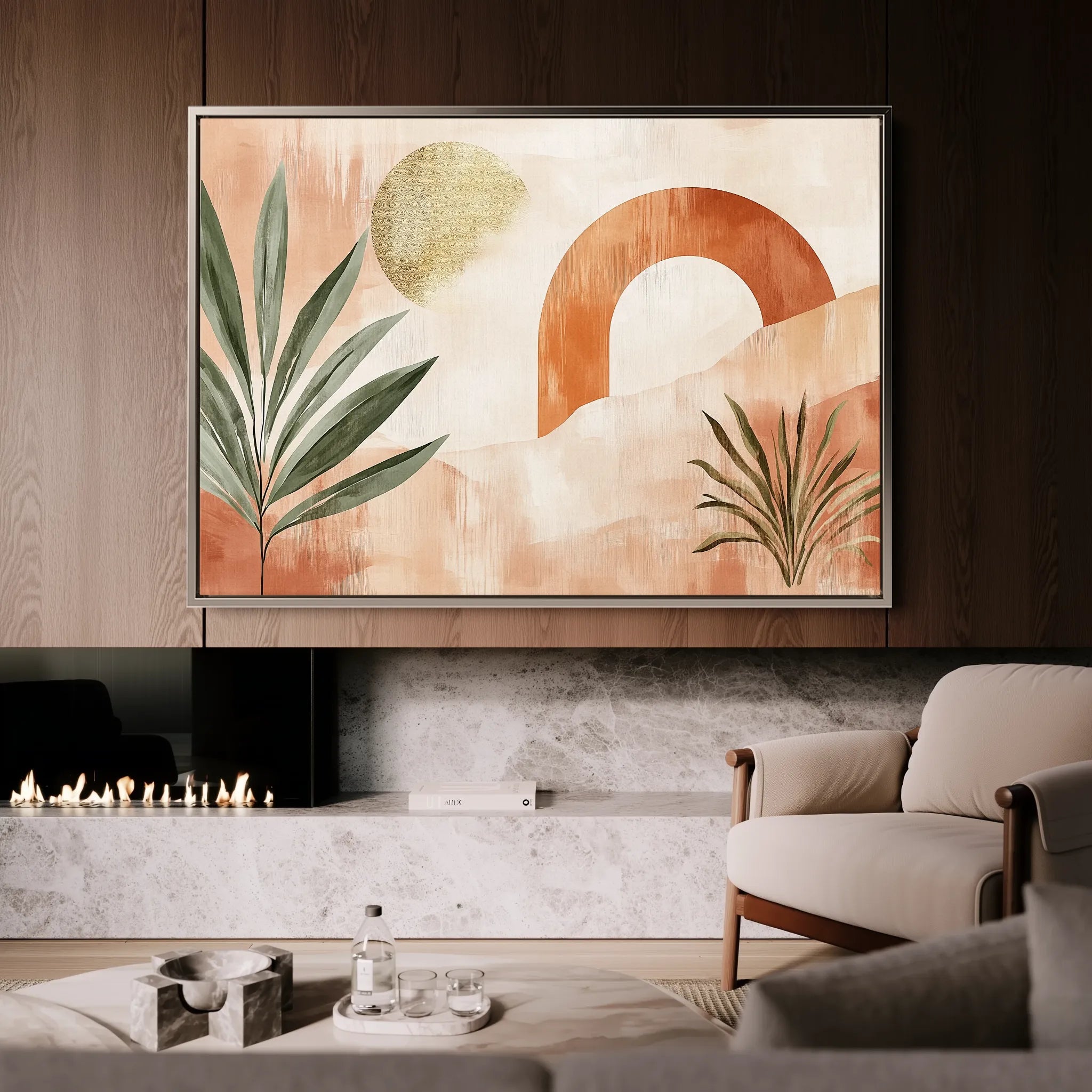 Boho 225 Canvas Art 18" x 24" / 45 x 60 cm / Black