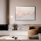 Floral 225 Canvas Art 18" x 24" / 45 x 60 cm / Black