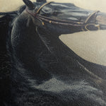 Horses 225 Canvas Art 18" x 24" / 45 x 60 cm / Black