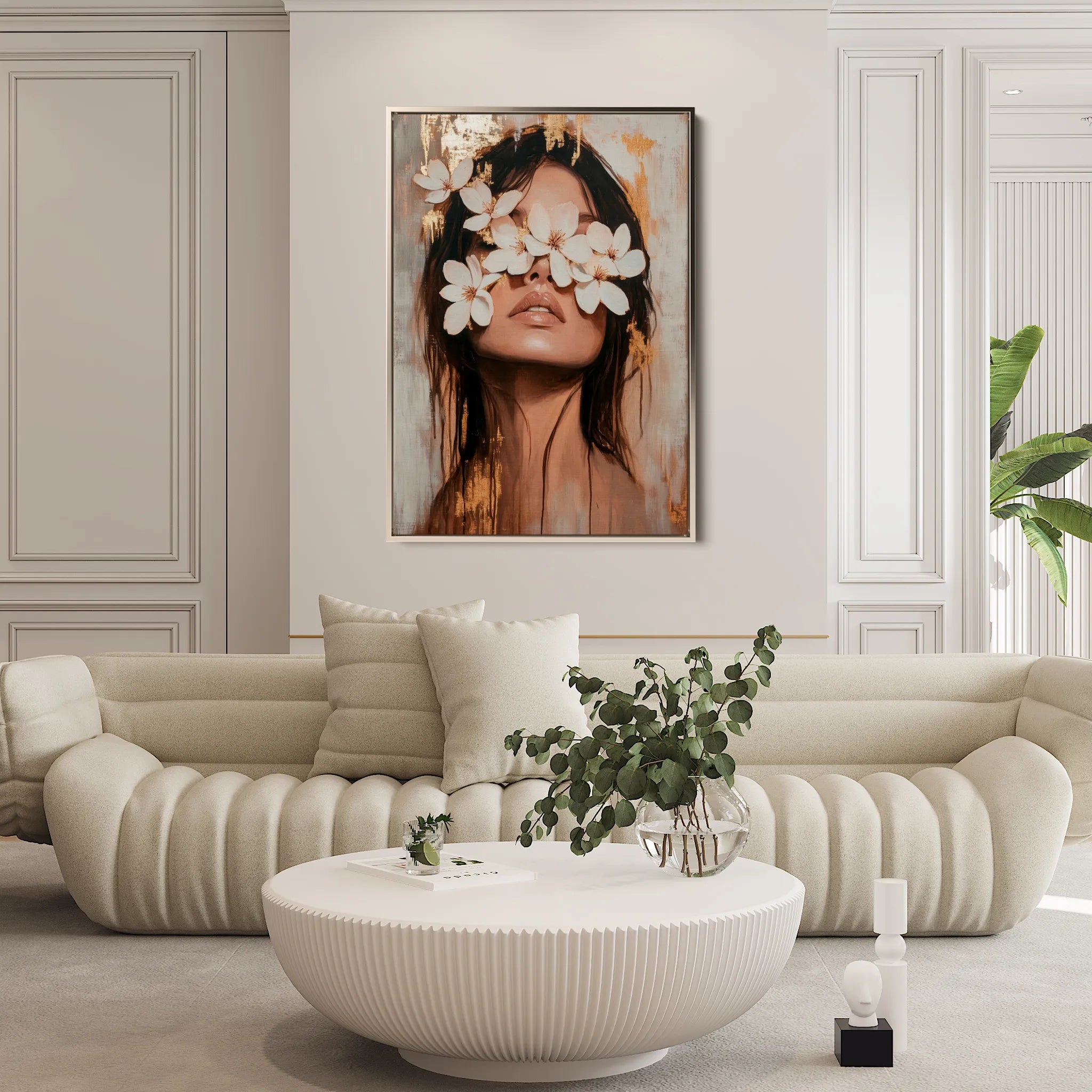 Portrait 225 Canvas Art 18" x 24" / 45 x 60 cm / Black