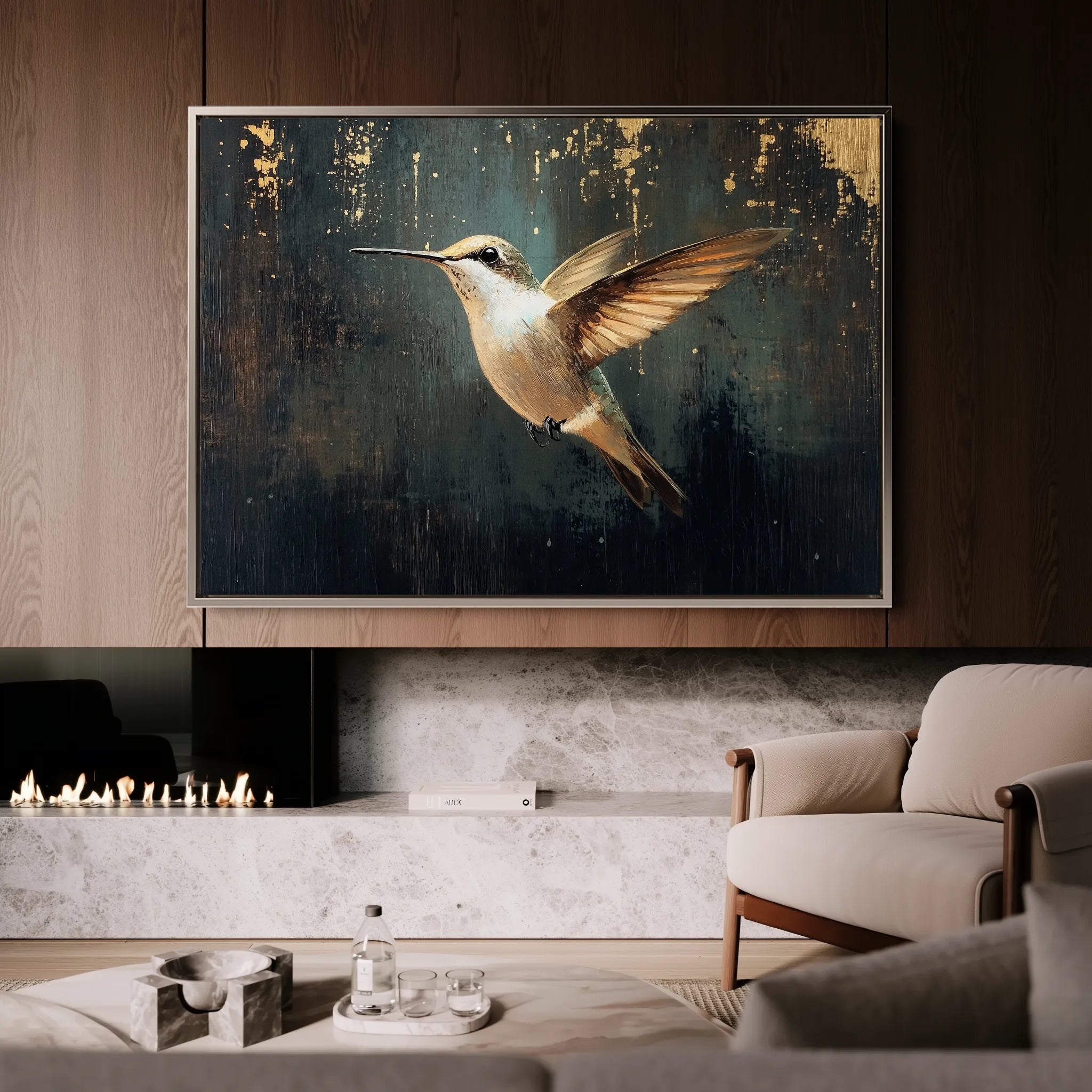 Animals 226 Canvas Art 18" x 24" / 45 x 60 cm / Black