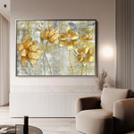 Floral 226 Canvas Art 18" x 24" / 45 x 60 cm / Black