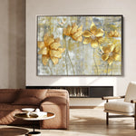 Floral 226 Canvas Art 18" x 24" / 45 x 60 cm / Black