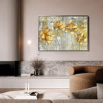 Floral 226 Canvas Art 18" x 24" / 45 x 60 cm / Black