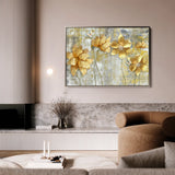 Floral 226 Canvas Art 18" x 24" / 45 x 60 cm / Black