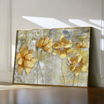 Floral 226 Canvas Art 60 x 40 cm / Black