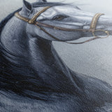 Horses 226 Canvas Art 18" x 24" / 45 x 60 cm / Black