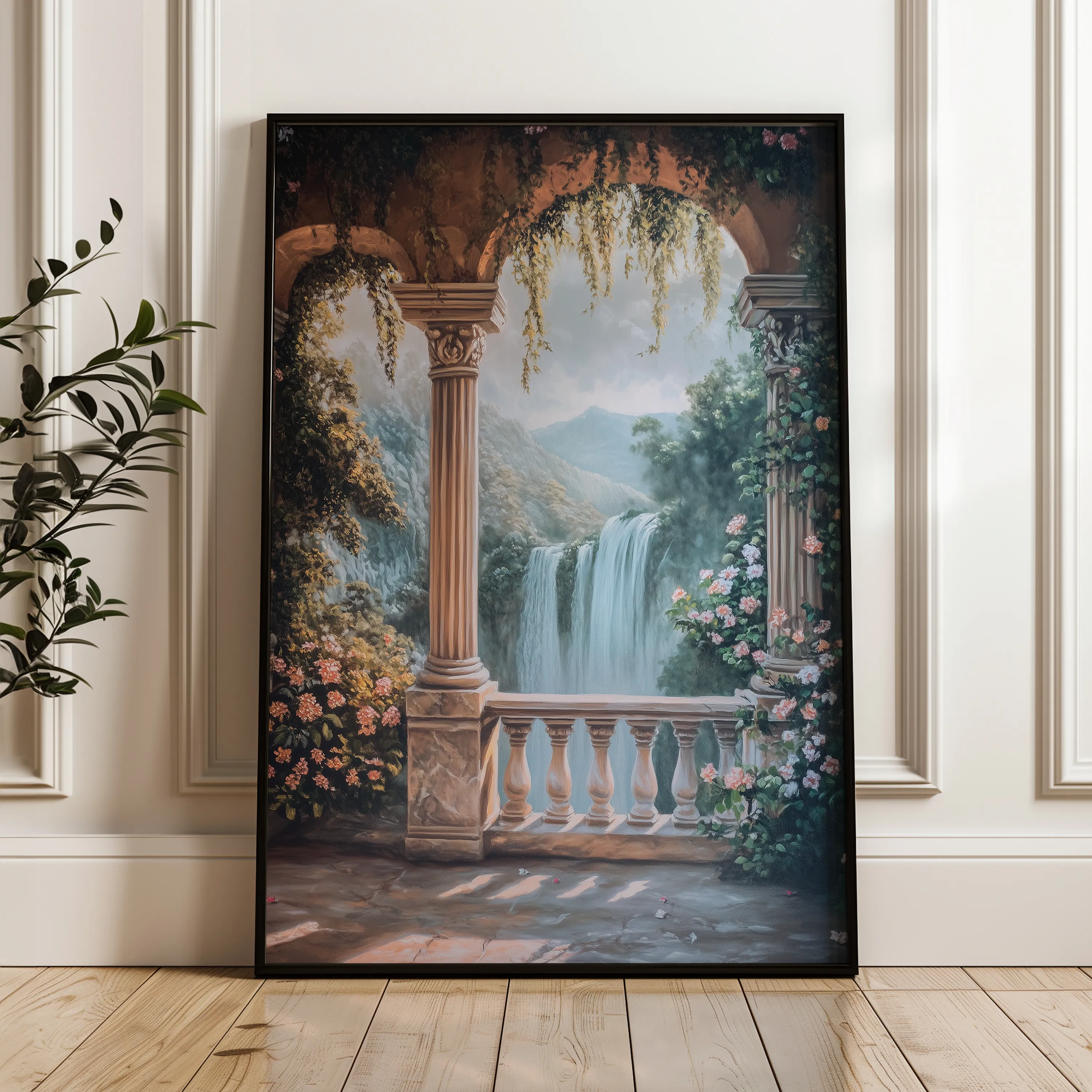 Landscape 226 Canvas Art 18" x 24" / 45 x 60 cm / Black