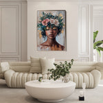 Portrait 226 Canvas Art 18" x 24" / 45 x 60 cm / Black