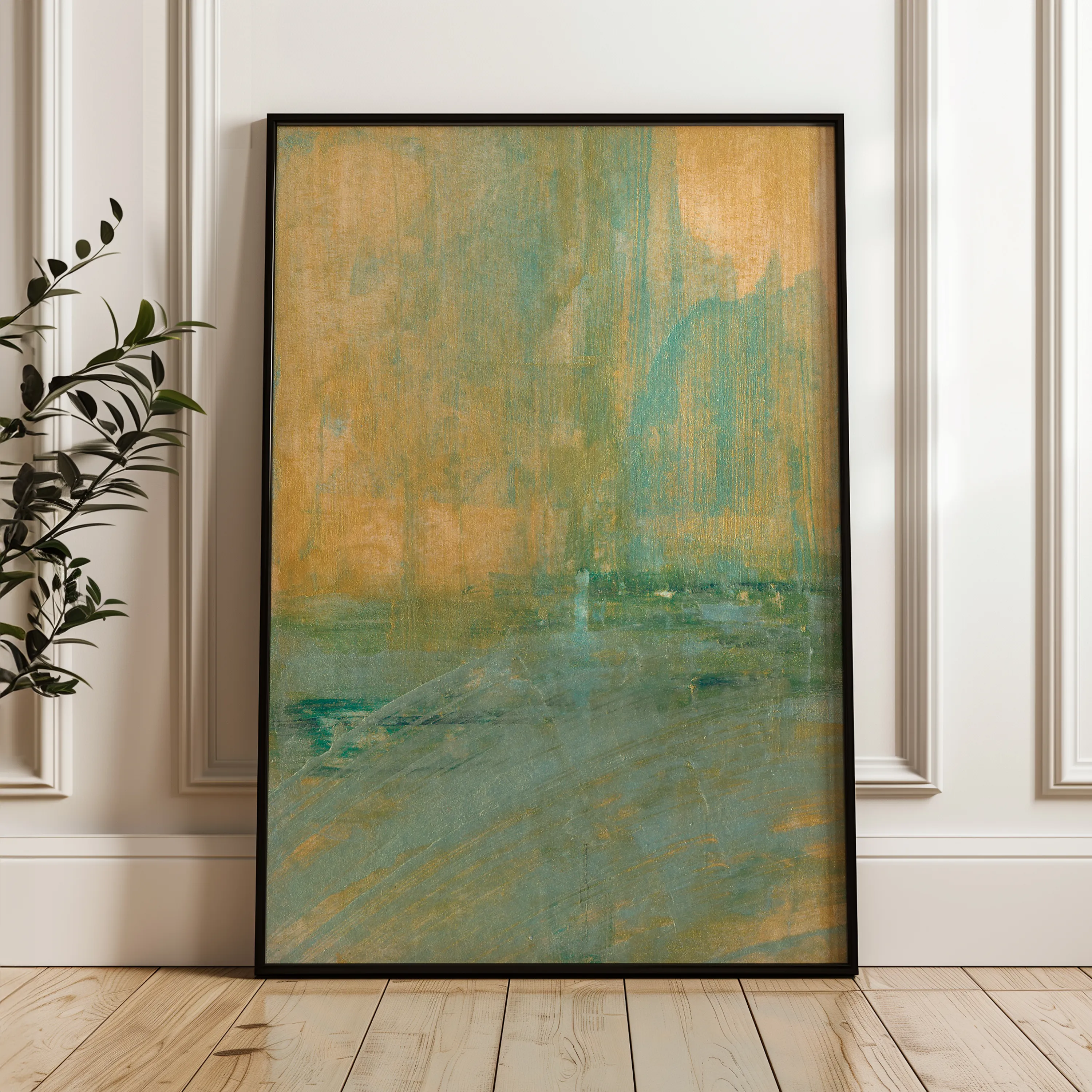 Abstract 227 Canvas Art 18" x 24" / 45 x 60 cm / Black