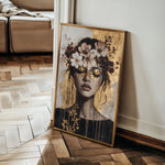 Portrait 227 Canvas Art 18" x 24" / 45 x 60 cm / Black