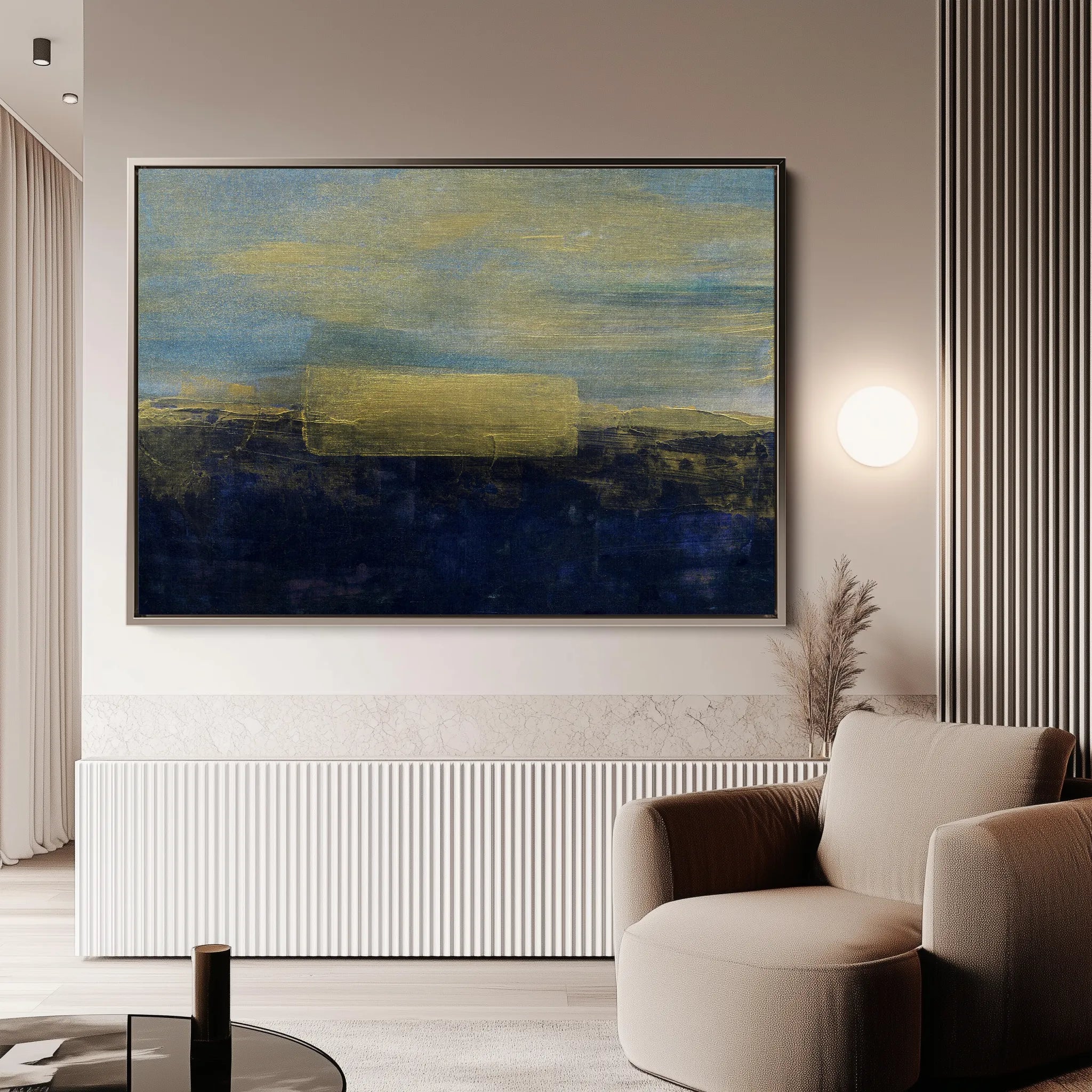 Abstract 228 Canvas Art 18" x 24" / 45 x 60 cm / Black