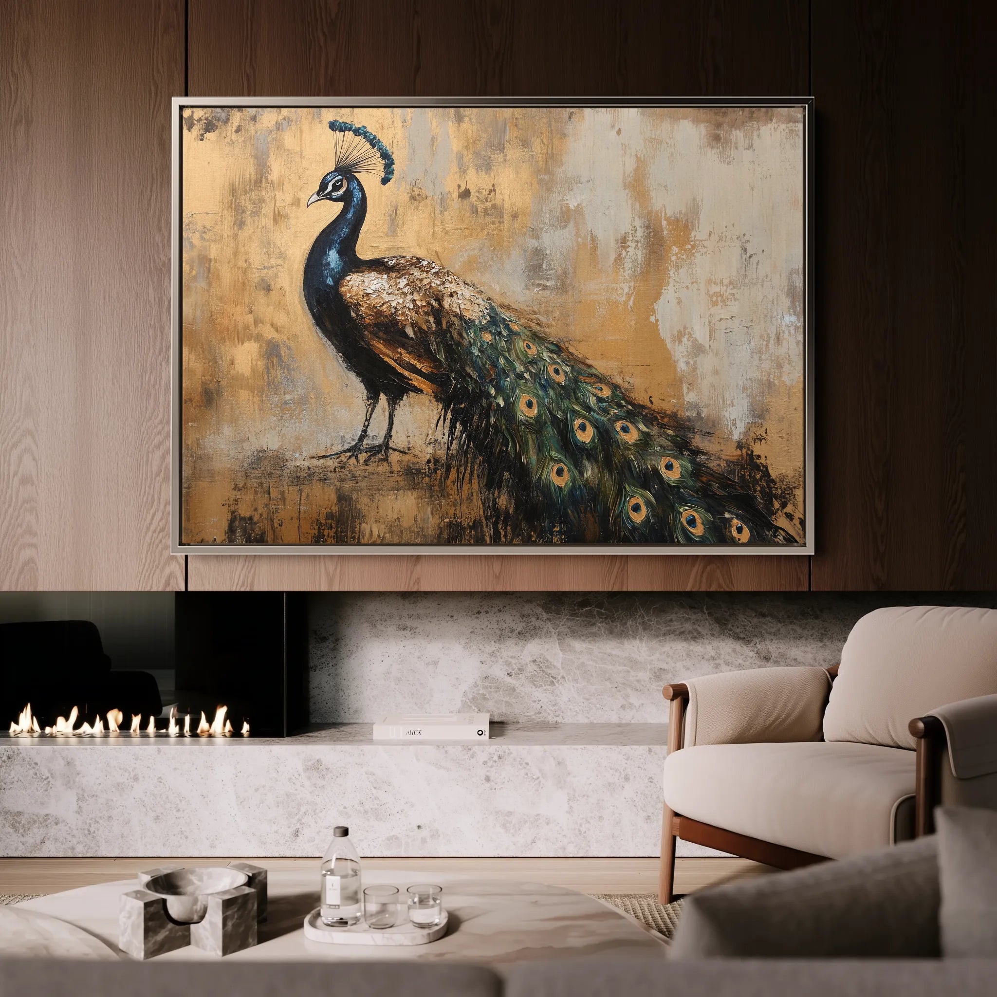 Animals 228 Canvas Art 18" x 24" / 45 x 60 cm / Black