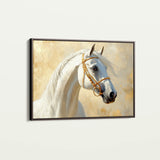 Horses 228 Canvas Art 18" x 24" / 45 x 60 cm / Black