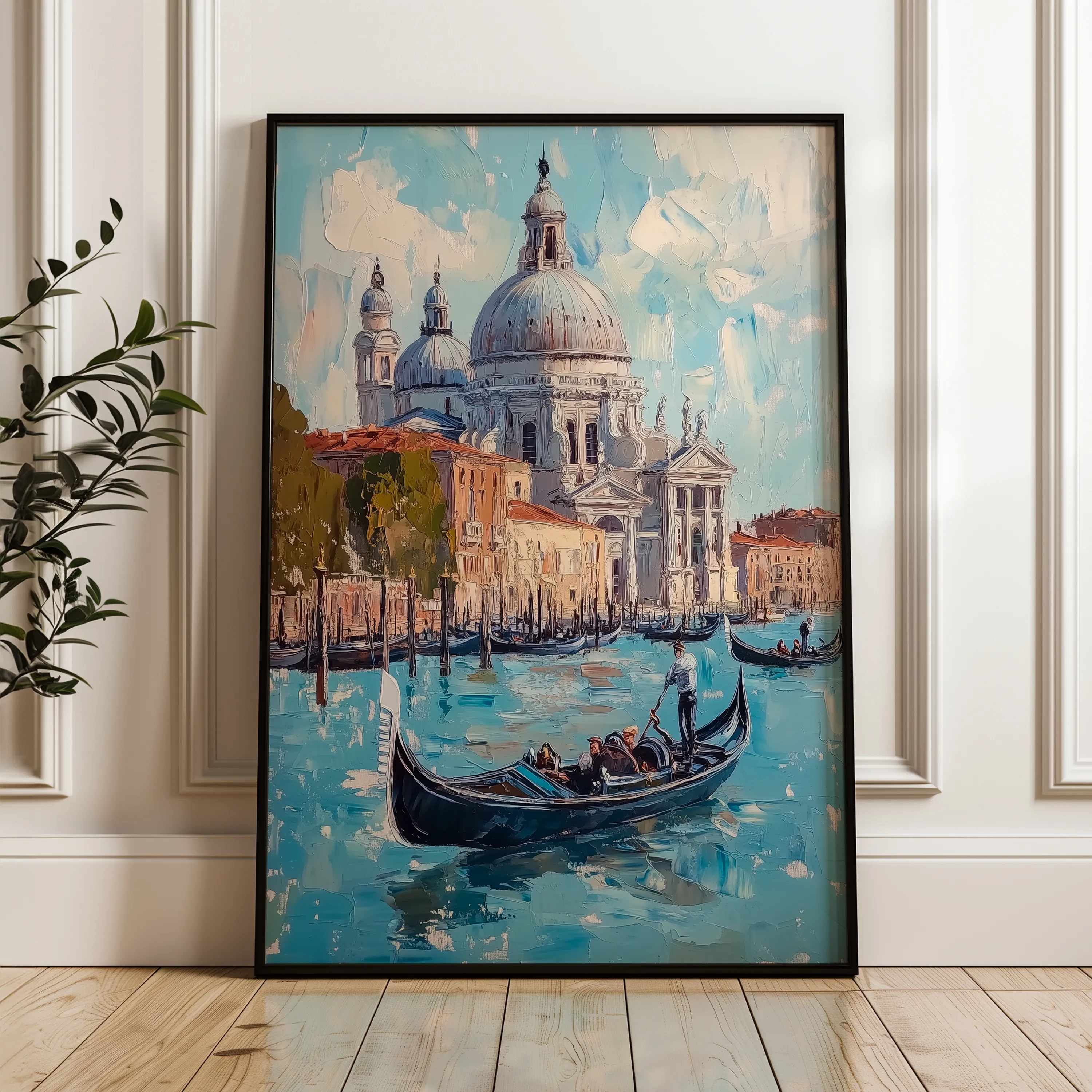 Landscape 228 Canvas Art 18" x 24" / 45 x 60 cm / Black