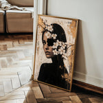 Portrait 228 Canvas Art 18" x 24" / 45 x 60 cm / Black
