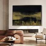 Abstract 229 Canvas Art 18" x 24" / 45 x 60 cm / Black