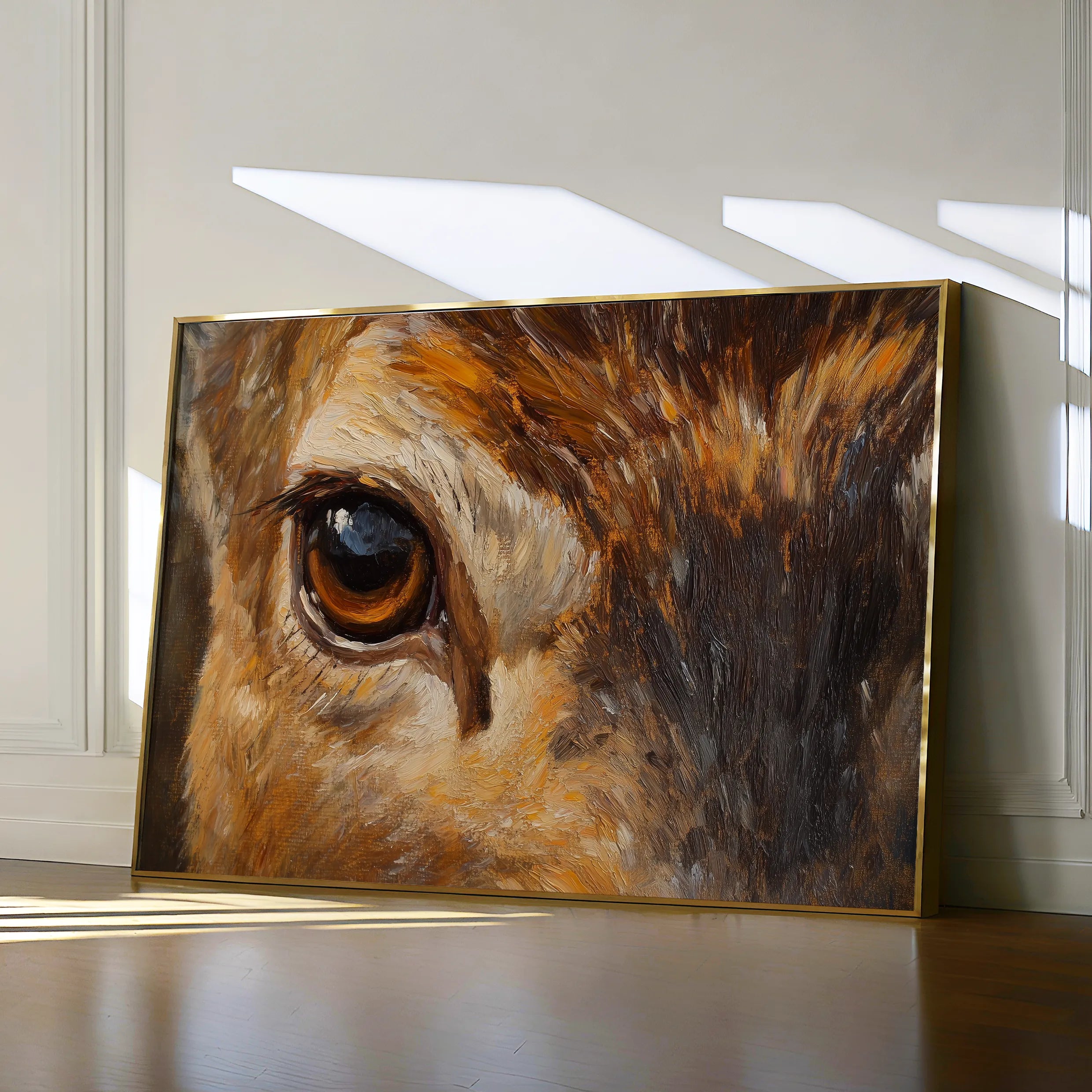 Animals 229 Canvas Art 18" x 24" / 45 x 60 cm / Black